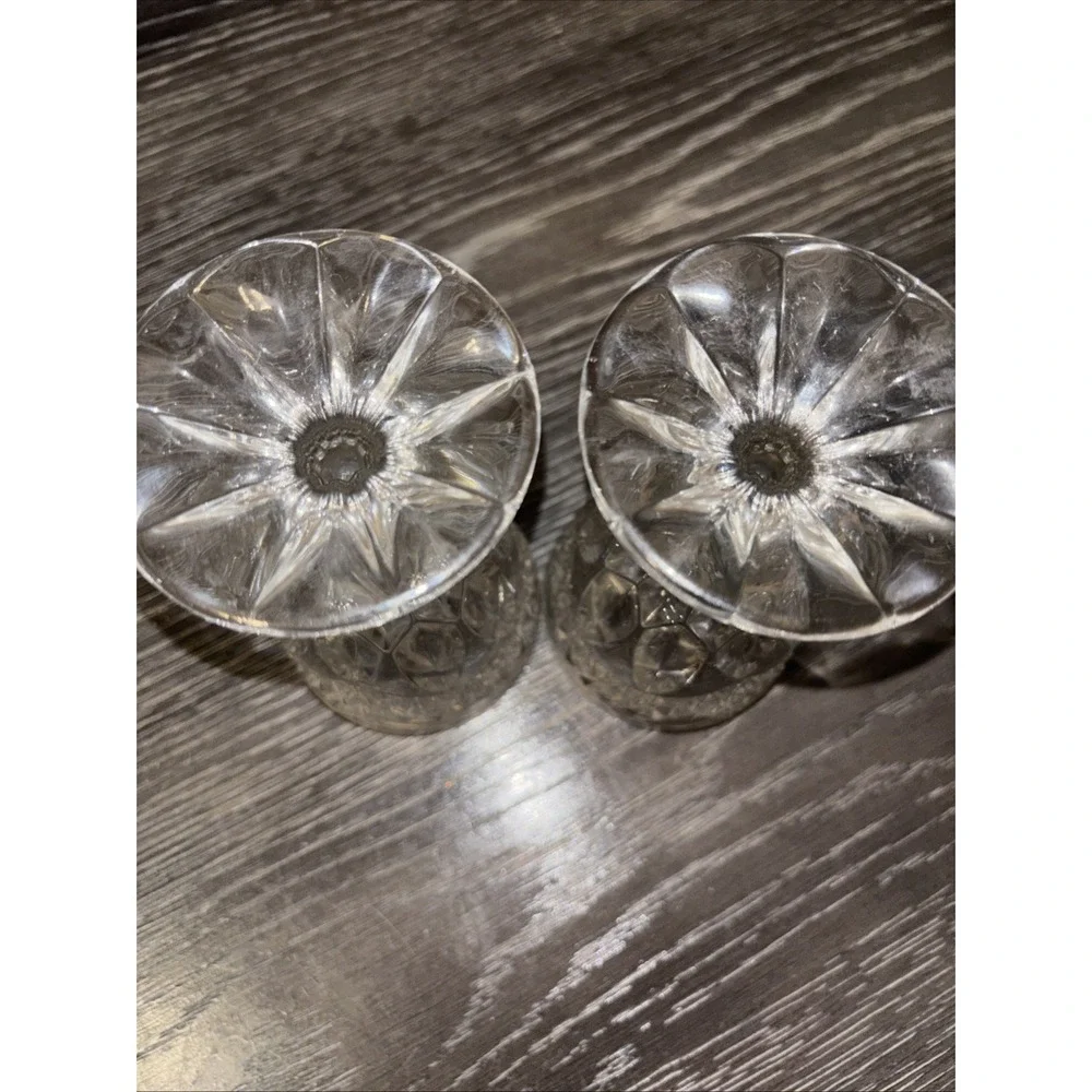Set Of 2  Crystal d'Adriana Luna Claret Wine Glasses 5‎ 3/4